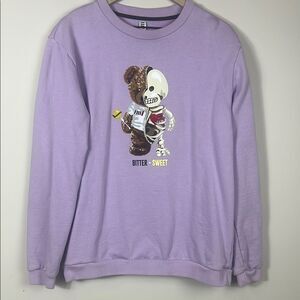FIFTHLOOP BITTERSWEET CREWNECK Pullover Bear Skeleton Print Size XL